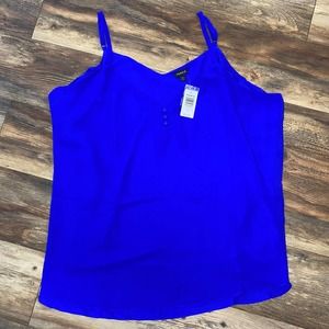 Torrid Tank Blouse V-Neck Blue Size 5